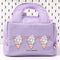 Purple Cute Cartoon Lunch Bag - Large Capacity Insulated Handbag for Students and Office Use