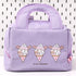 Purple Cute Cartoon Lunch Bag - Large Capacity Insulated Handbag for Students and Office Use