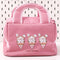 Pink Cute Cartoon Lunch Bag - Large Capacity Insulated Handbag for Students and Office Use