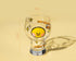 Mini Cartoon Glass Tumbler 400ml,Cute Beer and Juice Cup for Cold Drinks(Yellow duck)