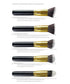 10-Piece White gold Makeup Brush Set - Large and Small Brushes for Professional Beauty Application