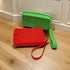 Grass green Silicone Zipper Storage Pouch - Stylish Multi-Purpose Organizer with Wrist Strap