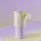304 Stainless Steel Insulated Tumbler,Large Capacity with Handle and Cute Cloud Accessory(Purple)