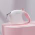 Retractable Dog Leash - Reflective Pet Lead with 3m Extension, One-Button Control(Pink)
