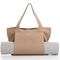 Yoga Mat Tote Bag - Durable Canvas Shoulder Bag for Outdoor Workouts & Travel(Apricot)