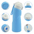 Gray Collapsible Silicone Water Bottle - Portable Large Capacity Outdoor Hiking Flask