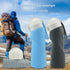 Orange Collapsible Silicone Water Bottle - Portable Large Capacity Outdoor Hiking Flask