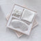 Luxury Satin Sleep Mask Gift Set,4-Piece with Pillowcase and Hair Accessories(White)