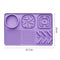 Pet Slow Feeder Lick Mat with Suction Cups - Anti-Anxiety Dog Feeding Mat(Purple)