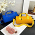 Waterproof Oxford Cylindrical Travel Bag - Large Capacity Handbag with Shoulder Strap(Blue)