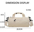 Waterproof Oxford Cylindrical Travel Bag - Large Capacity Handbag with Shoulder Strap(Blue)