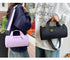 Waterproof Oxford Cylindrical Travel Bag - Large Capacity Handbag with Shoulder Strap(Blue)