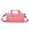 Waterproof Oxford Cylindrical Travel Bag - Large Capacity Handbag with Shoulder Strap(Peach)