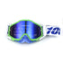 Green and blue Motorcycle Goggles - UV-Protective Anti-Dust Riding Glasses for Outdoor Sports(blue lenses)