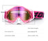 Black and yellow Motorcycle Goggles - UV-Protective Anti-Dust Riding Glasses for Outdoor Sports(Blue lenses)