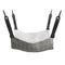 Cat Cage Hammock - Adjustable Double-Sided Pet Swing Bed with Hooks(Gray check)