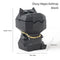 Hippo Ashtray with Lid - Stylish Geometric Decor for Home and Office(Black)