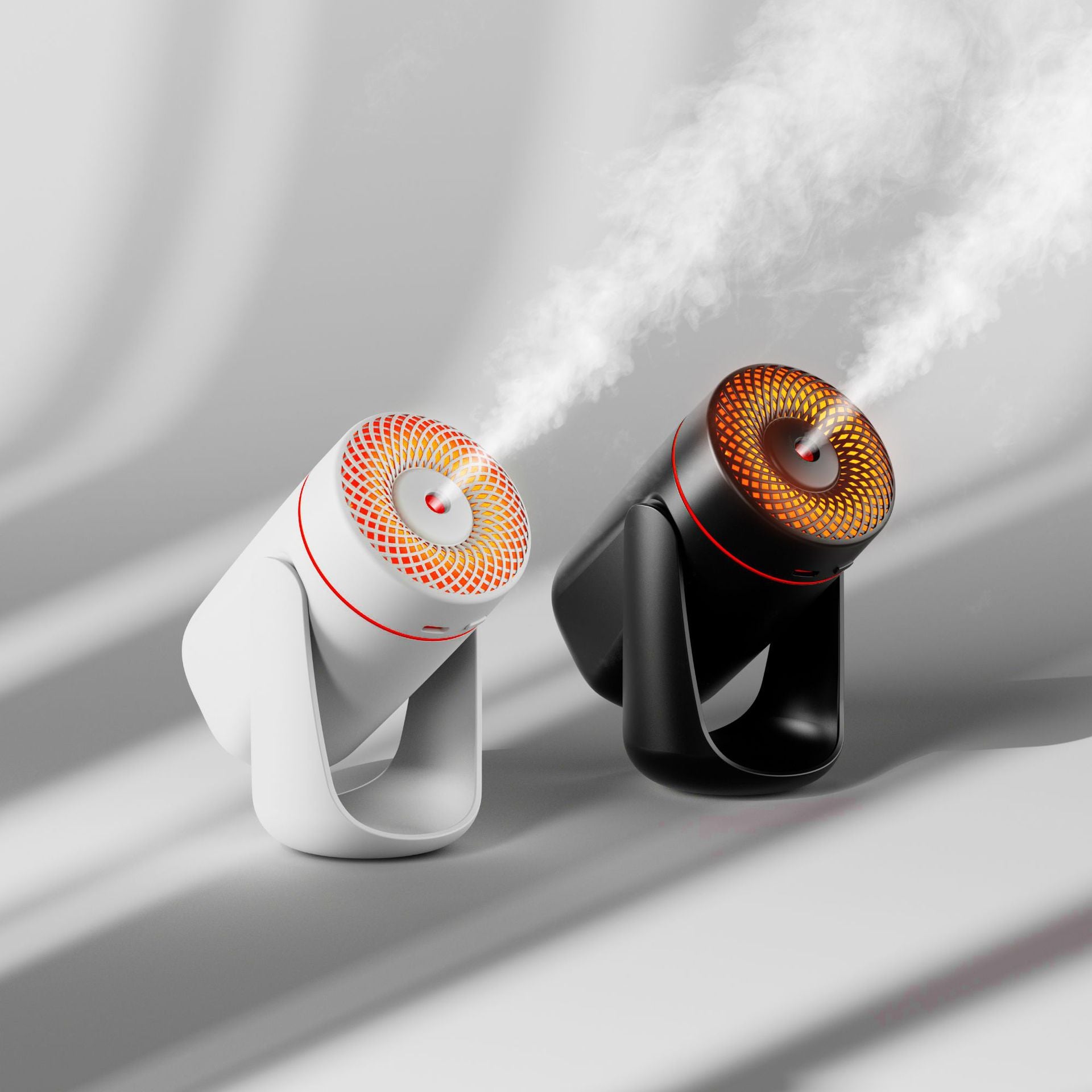 Portable LED Humidifier - Compact Aromatherapy Diffuser with Mist(black)