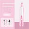 Electric Pet Hair Clipper with Type-C Charging, LED Light, and Grooming Accessories(pink)