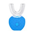 Electric Ultrasonic Toothbrush Couple Set with Charging Base and Smart Cleaning Technology(blue)