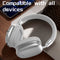 Premium Wireless Bluetooth Headphones with Stereo Hi-Fi Sound(silver)