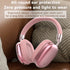 Premium Wireless Bluetooth Headphones with Stereo Hi-Fi Sound(pink)