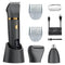 3-in-1 Men's Electric Body Groomer & Hair Clipper Kit - Waterproof, USB-C Rechargeable with Charging Dock(Upgraded gray)