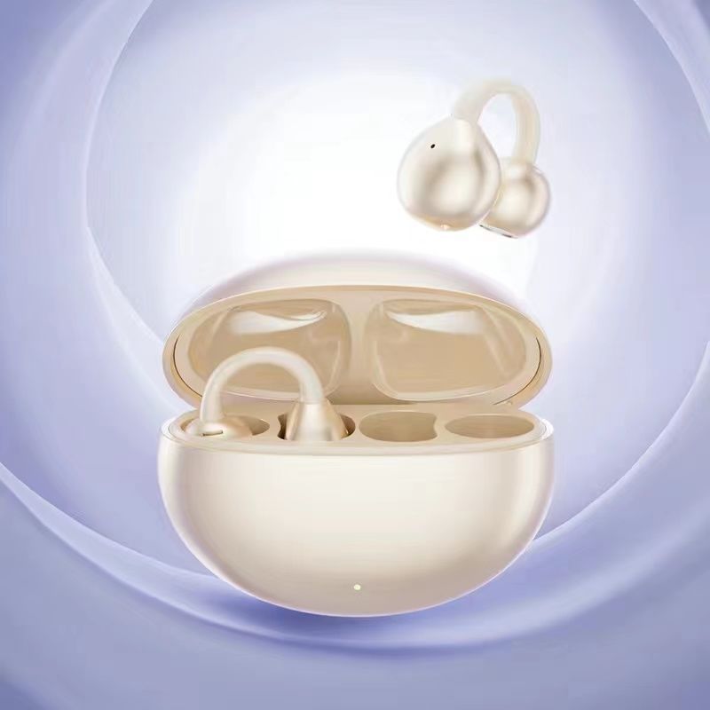 Stylish TWS Wireless Earbuds with Real-Time AI Translation - Immersive Sound & Touch Control(Skin color)