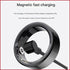 Advanced Smart Health Ring - 24/7 Heart Rate, SpO2, Sleep & Activity Tracker with Magnetic Charging(Black)