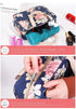 Versatile Portable Handled Bag - Durable Waterproof Fabric, Ideal for Toiletries, Lunch & Travel(Light blue peony)