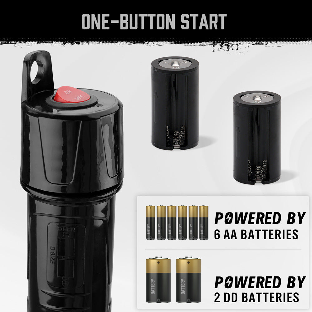 High-Flow Battery Powered Liquid Transfer Pump - 7 Quarts/Min Siphon with Flow Control Nozzle(Red)