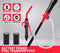 High-Flow Battery Powered Liquid Transfer Pump - 7 Quarts/Min Siphon with Flow Control Nozzle(Red)