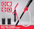 High-Flow Battery Powered Liquid Transfer Pump - 7 Quarts/Min Siphon with Flow Control Nozzle(Red)