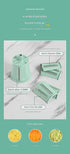 Multi-Function Rotary Vegetable Slicer & Grater - 5 Blade Types (10 Pcs Total) with Storage Box-green