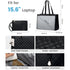 Stylish Quilted Laptop & Lunch Tote Bag , Water-Resistant with Insulated Compartment & Clutch(Beige)