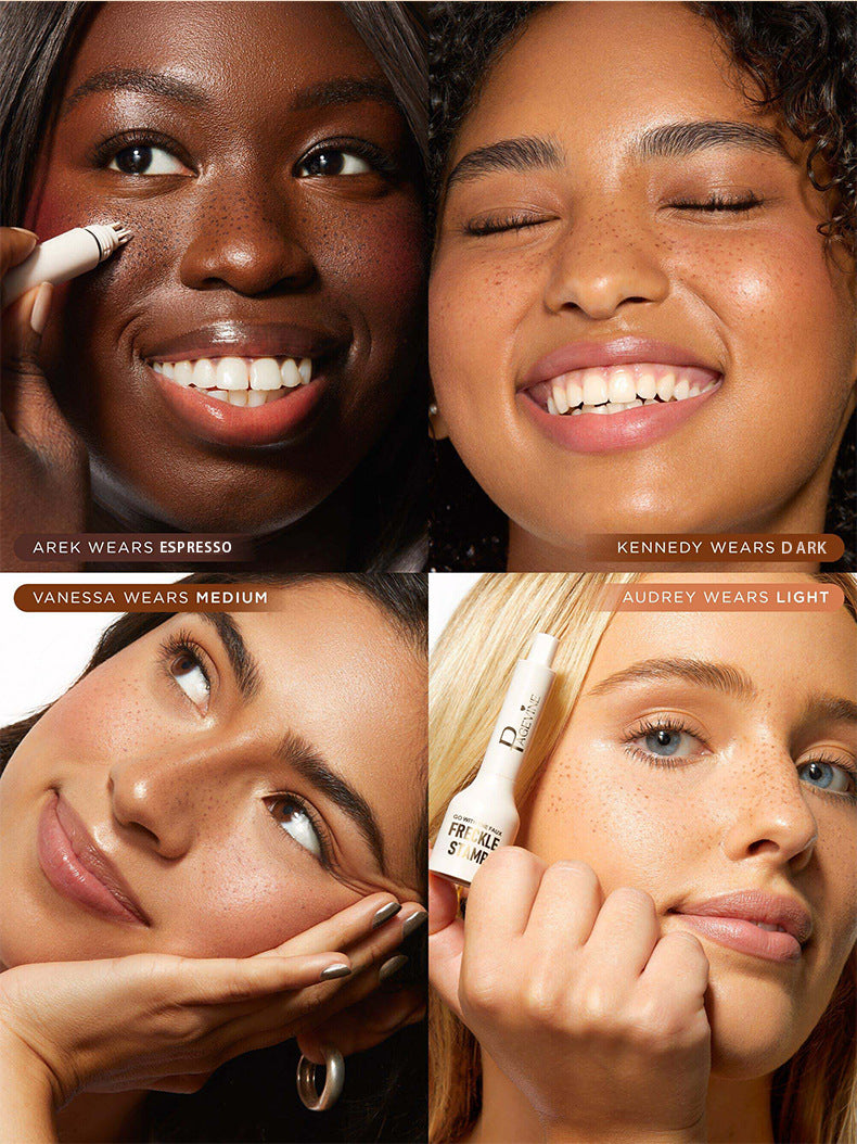 Effortless Faux Freckle Stamp Pen - Natural Looking Freckle Clusters in Seconds(DARK)