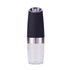 Gravity Electric Salt & Pepper Grinder Set - Adjustable Coarseness, LED Light, Battery Operated(black)