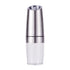 Gravity Electric Salt & Pepper Grinder Set - Adjustable Coarseness, LED Light, Battery Operated(silver)