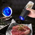 Gravity Electric Salt & Pepper Grinder Set - Adjustable Coarseness, LED Light, Battery Operated(silver)