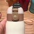 Good Luck" Mini Stainless Steel Thermos Flask - 350ml Leakproof Insulated Bottle with Pop-Up Lid & Strap(white)"