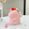 Adorable Unicorn Ceramic Fruit Fork Holder Set - Includes Stainless Steel Forks with Ball Tops(pink)