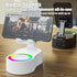 Foldable Bluetooth Speaker with 360 Rotating Phone/Tablet Stand & RGB Lights - HIFI Surround Sound(black)