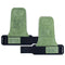 Heavy Duty Weightlifting Grips - Anti-Slip Cowhide Palm Protectors with Neoprene Wrist Support & Adjustable Straps(green)