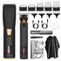 Professional 2-in-1 Cordless Hair Clipper & Trimmer Kit with LED Display & 5-Speed Fine Tuning(Black)