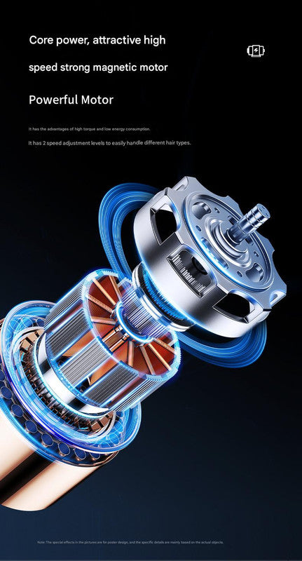 Professional 2-in-1 Cordless Hair Clipper & Trimmer Kit with LED Display & 5-Speed Fine Tuning(Black)