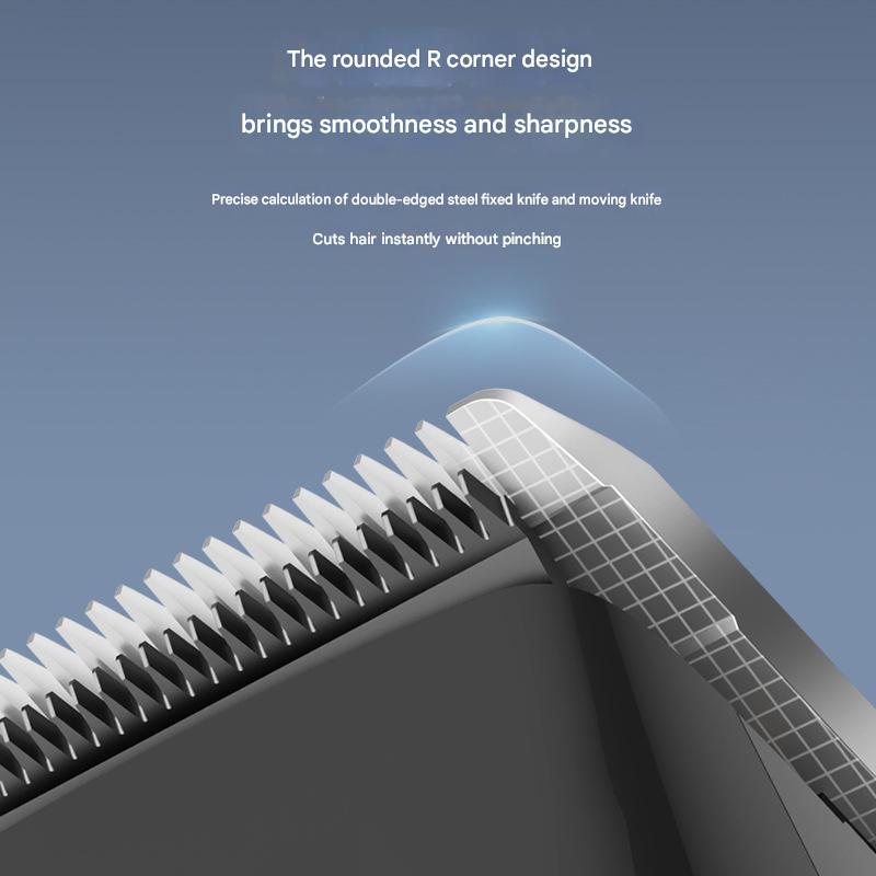 Professional 2-in-1 Cordless Hair Clipper & Trimmer Kit with LED Display & 5-Speed Fine Tuning(Gold)