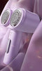 Dual-Head Electric Lint Remover - USB-C Rechargeable, LED Display, 6-Size Honeycomb Mesh(Purple)