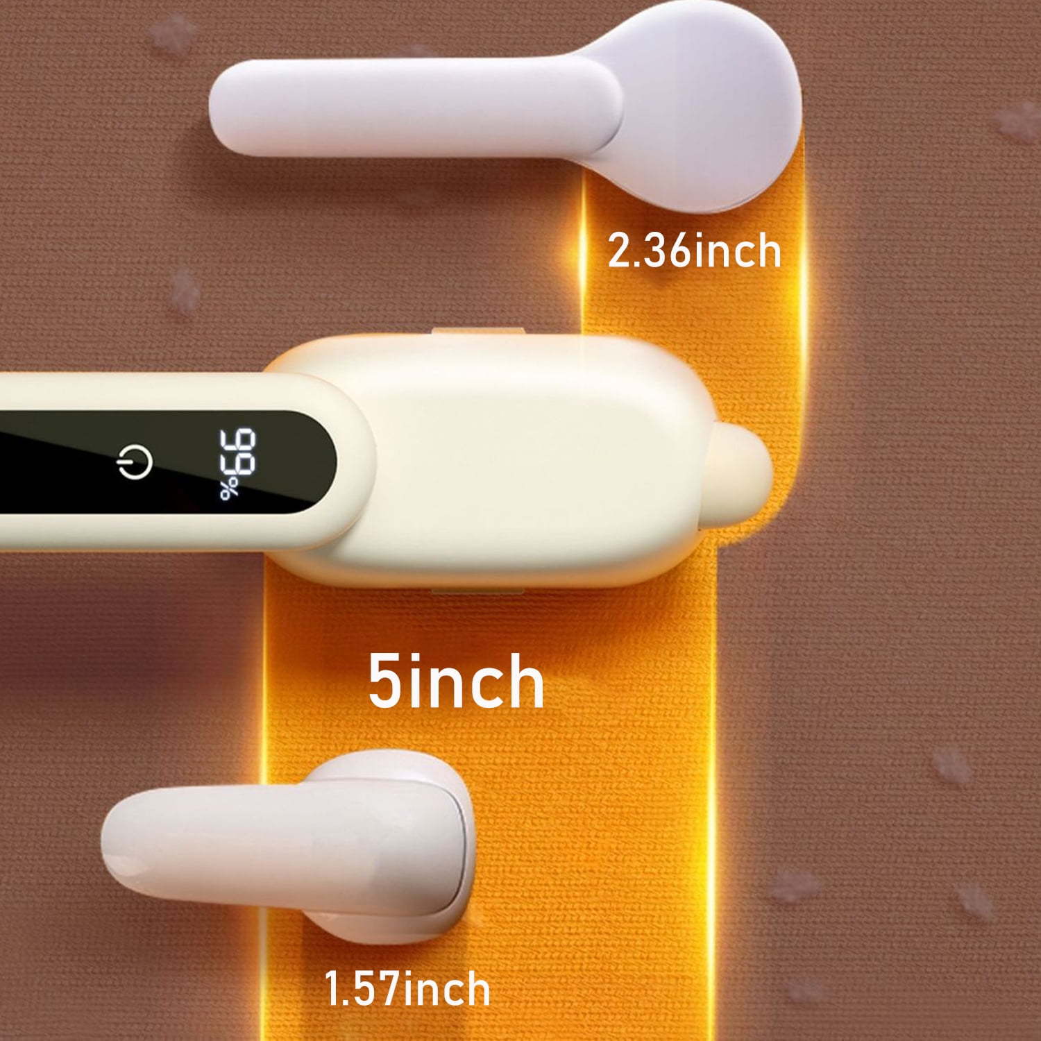 Compact Electric Lint Remover with LED Display & Dual Head - USB Rechargeable(Dark green)