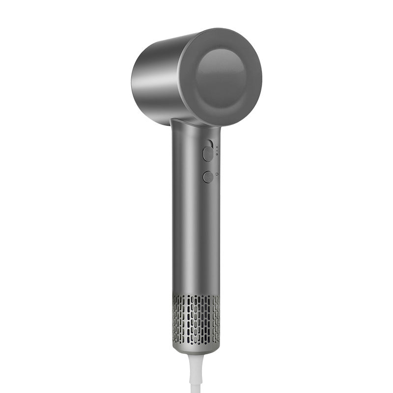 High-Speed Ionic Hair Dryer - 110,000 RPM Motor, 70m/s Airflow, Low Noise(Gray)