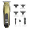Professional Electric Hair Clipper & Beard Trimmer - USB Rechargeable, LED Display(gold)